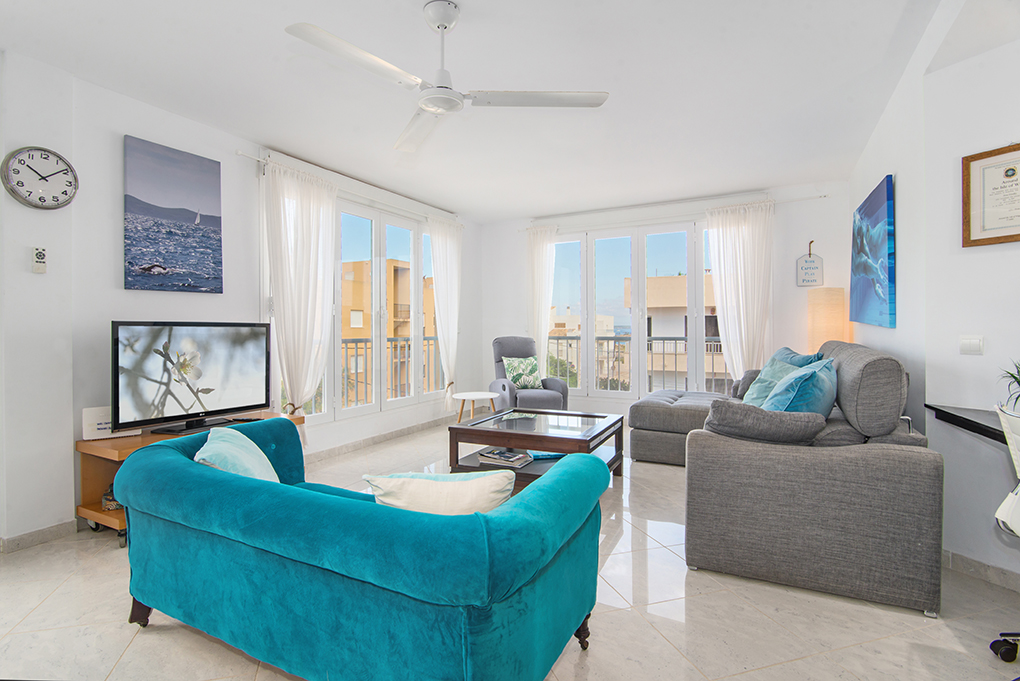 Penthouse: sea views & roof terrace
