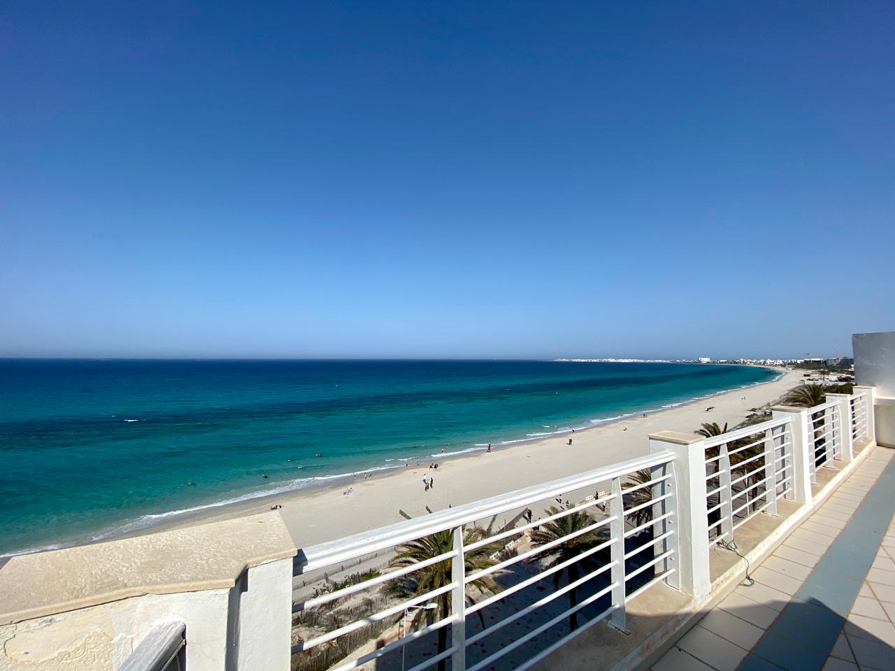 Apartment by the sea with terrace.