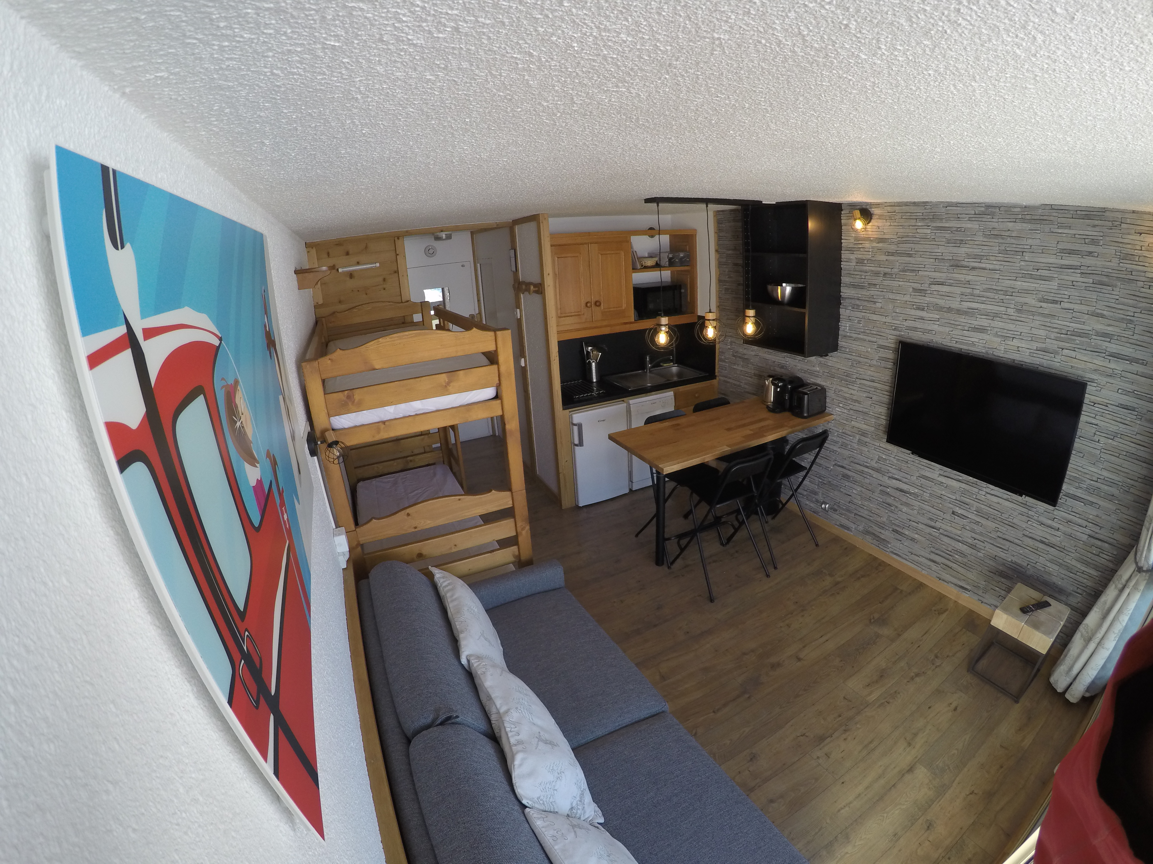 Cosy savoyard Studio in Les Menuires, Brelin