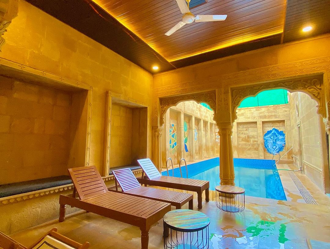 Luxury Rajasthani Room w/Pool & Rooftop Terrace