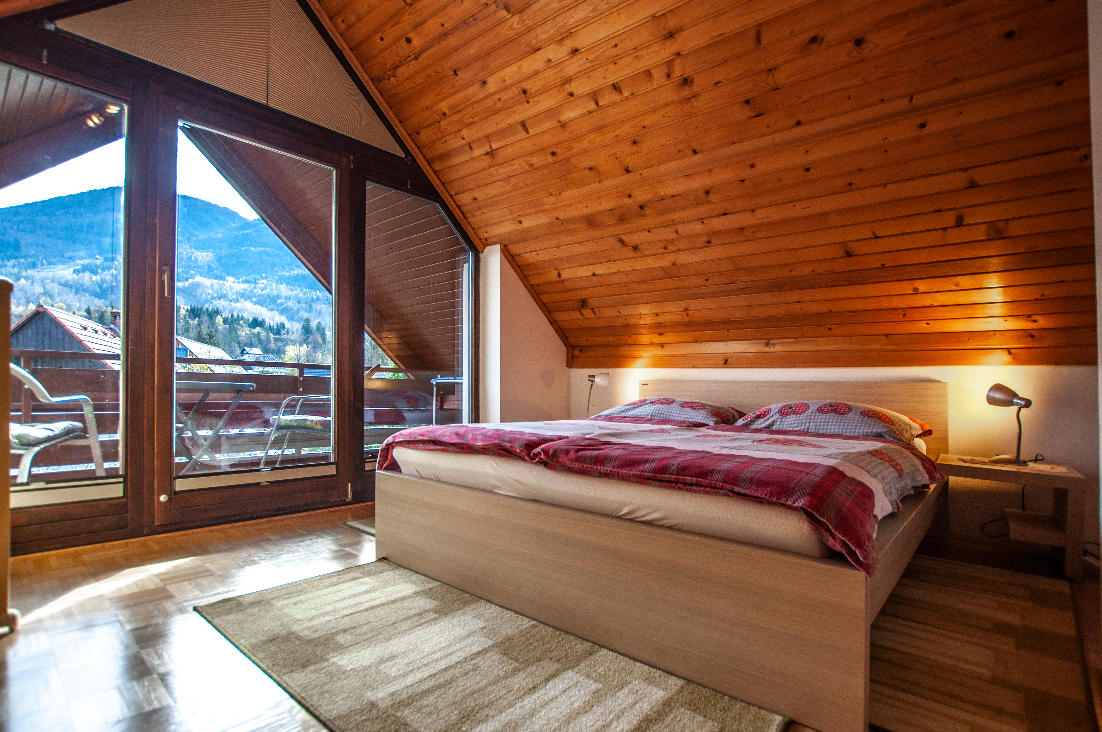 Apartment TOP, balcony view on Triglav
