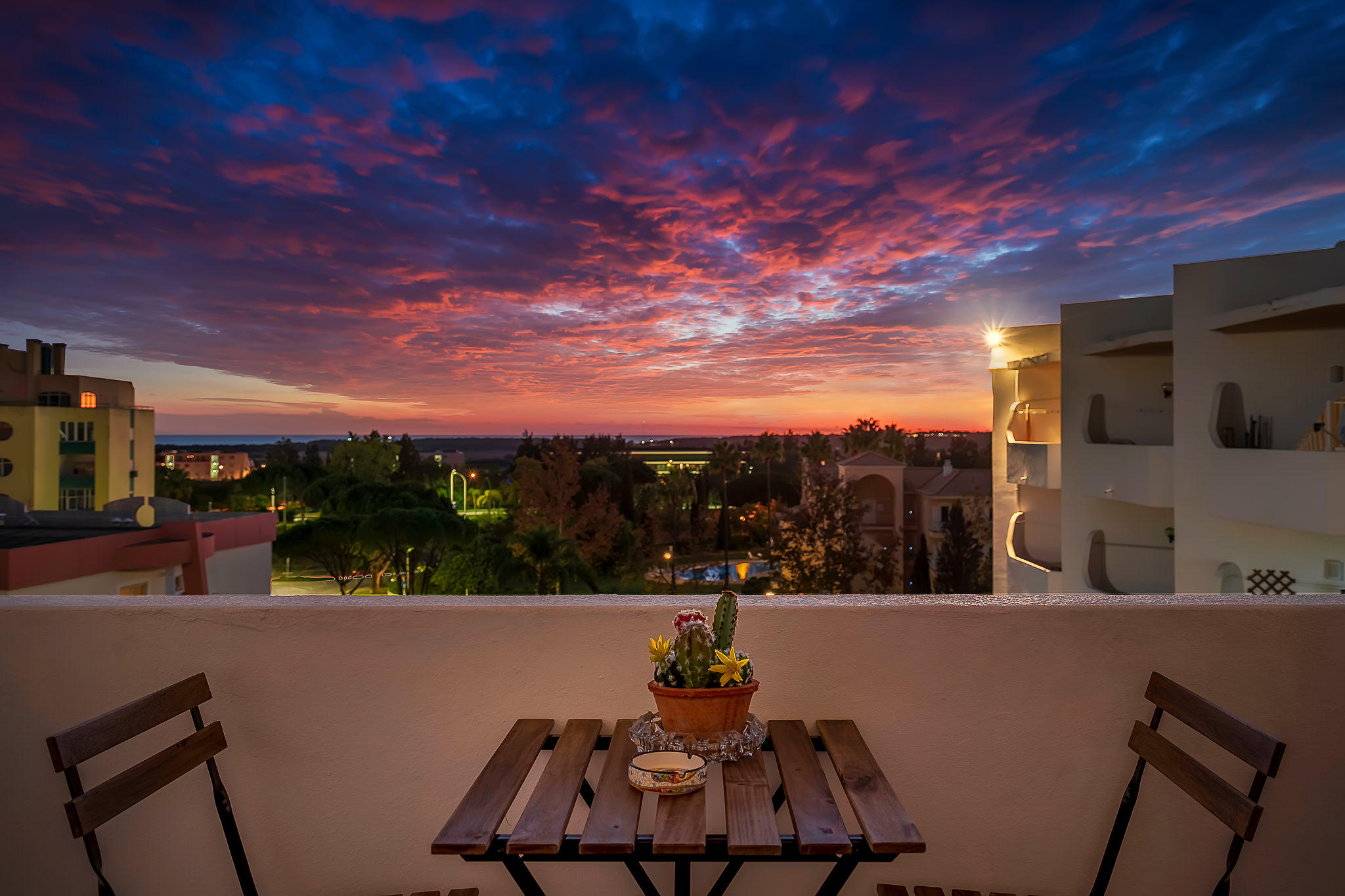 Vilamoura Heaven's Paradise-Pool-Sunset-1BR
