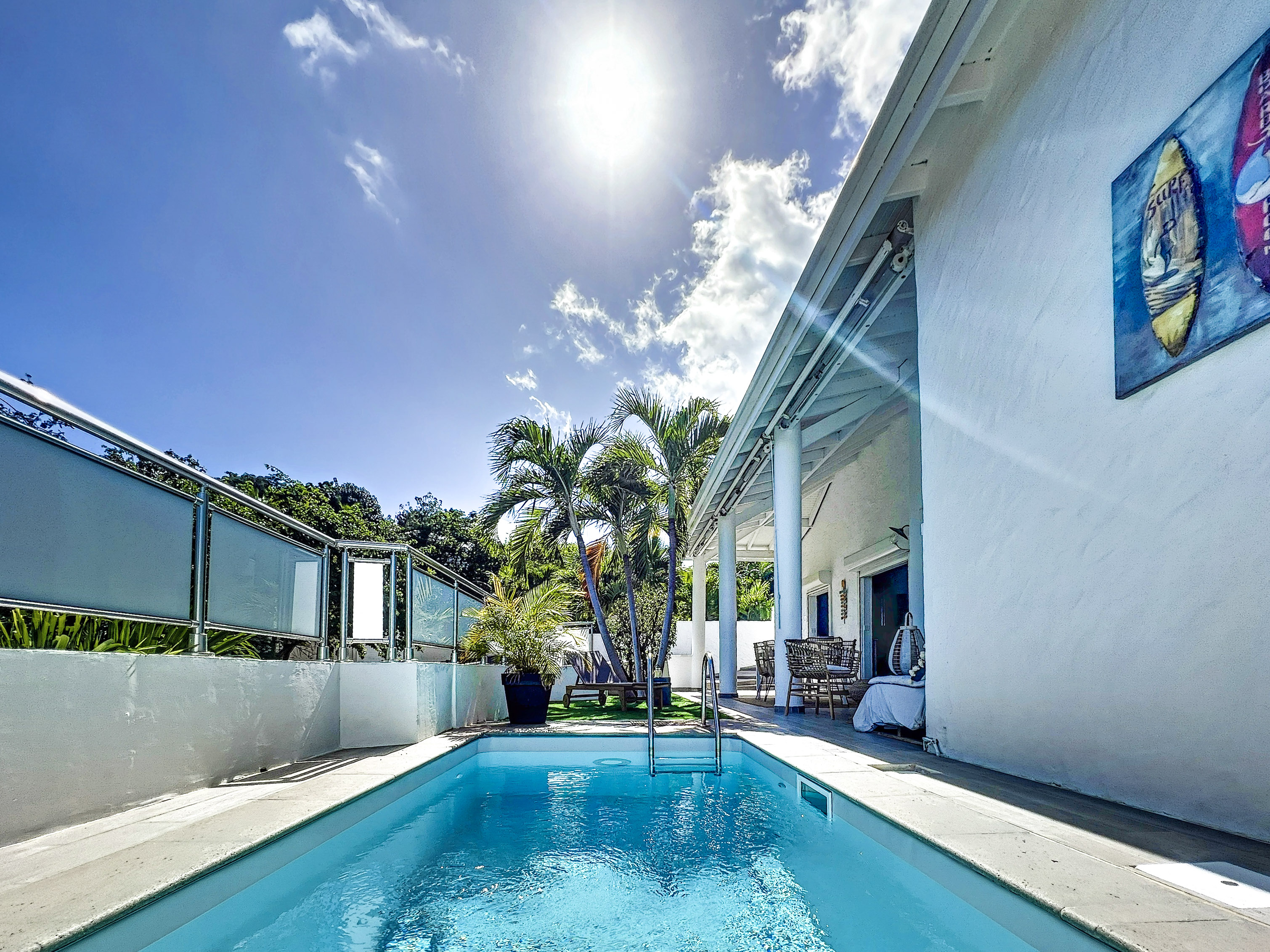 Villa Manoureva, 10 min walk to Orient Bay Beach