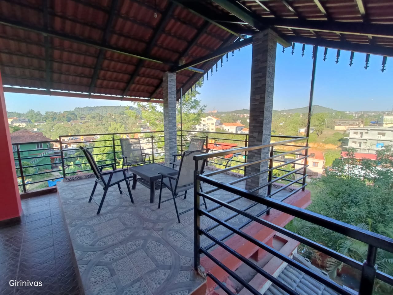 GN202-Coorg Girinivas-Homestay-Balcony with view.