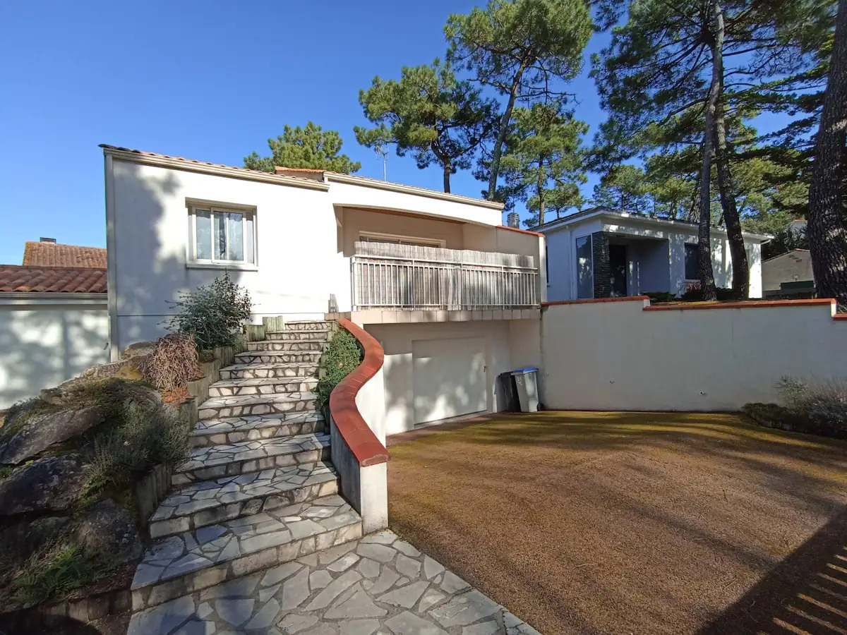 House by the beach.