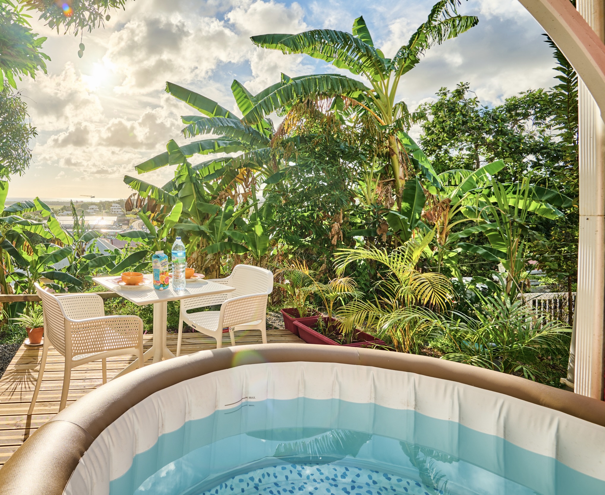 Spa and garden suite