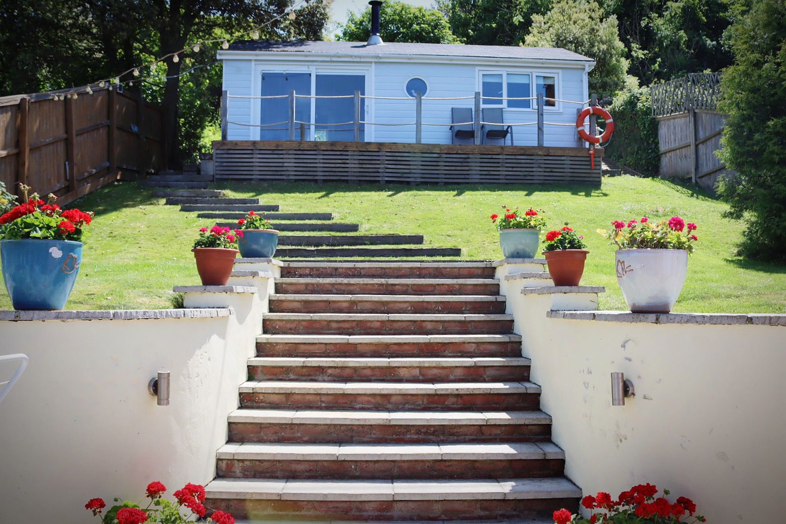 Cowes chalet with panoramic sea views