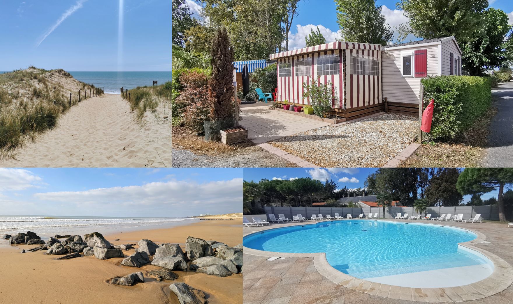 Fully equipped mobile home 200 m from the beach