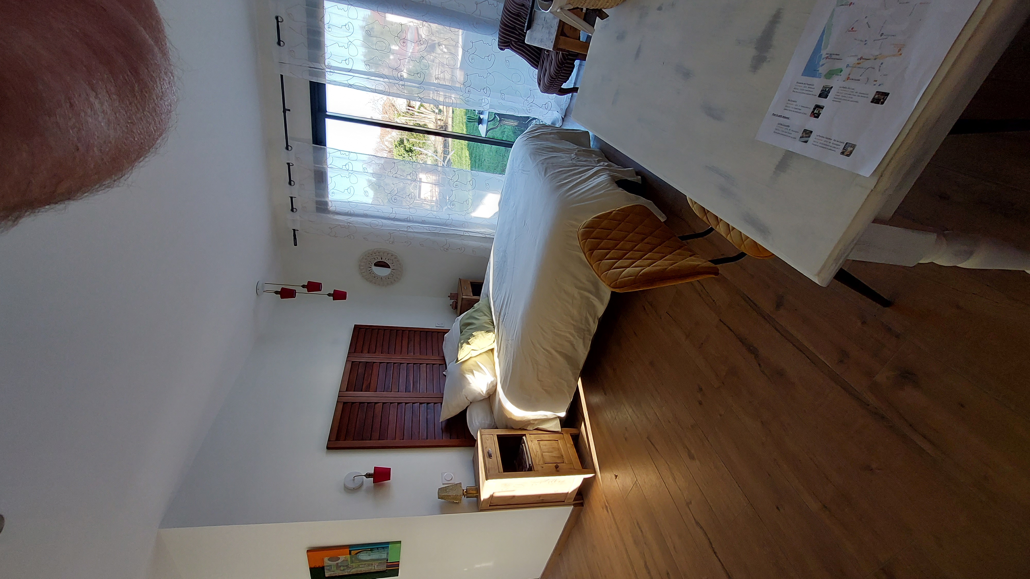 Bedroom with private access.