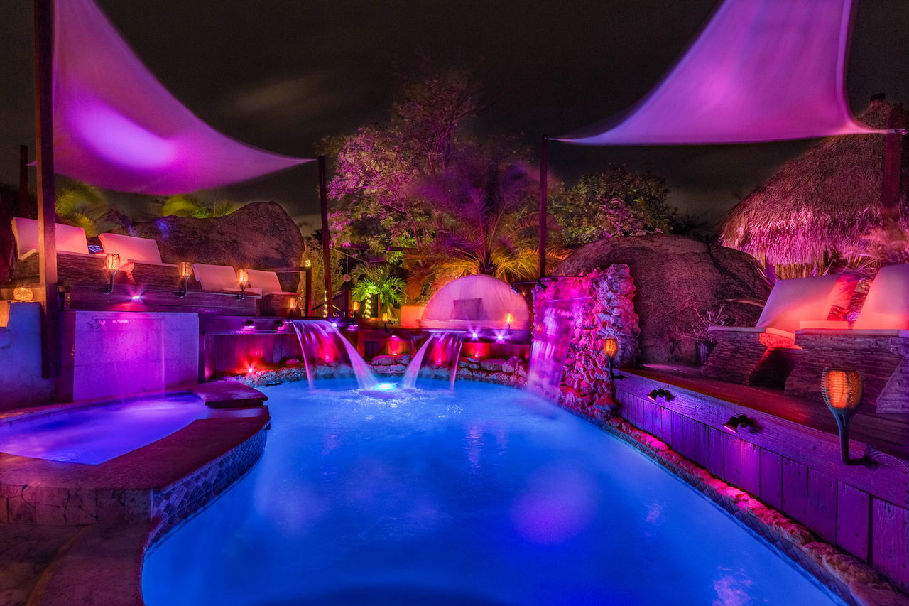 Bali Retreat Aruba 2 Pools, Cinema, Yoga, & Cave Villas for Rent in