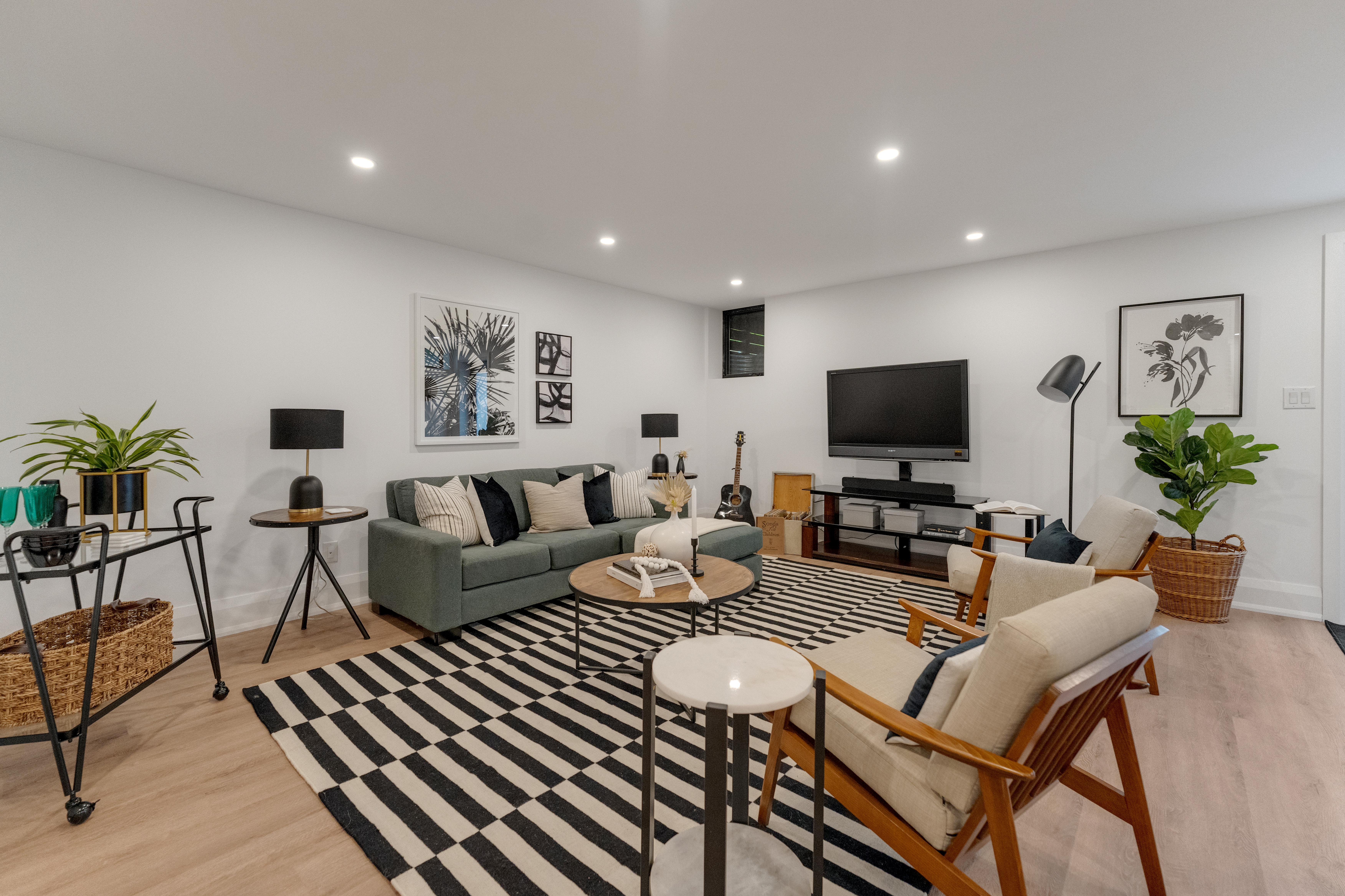 Modern and bright private suite.