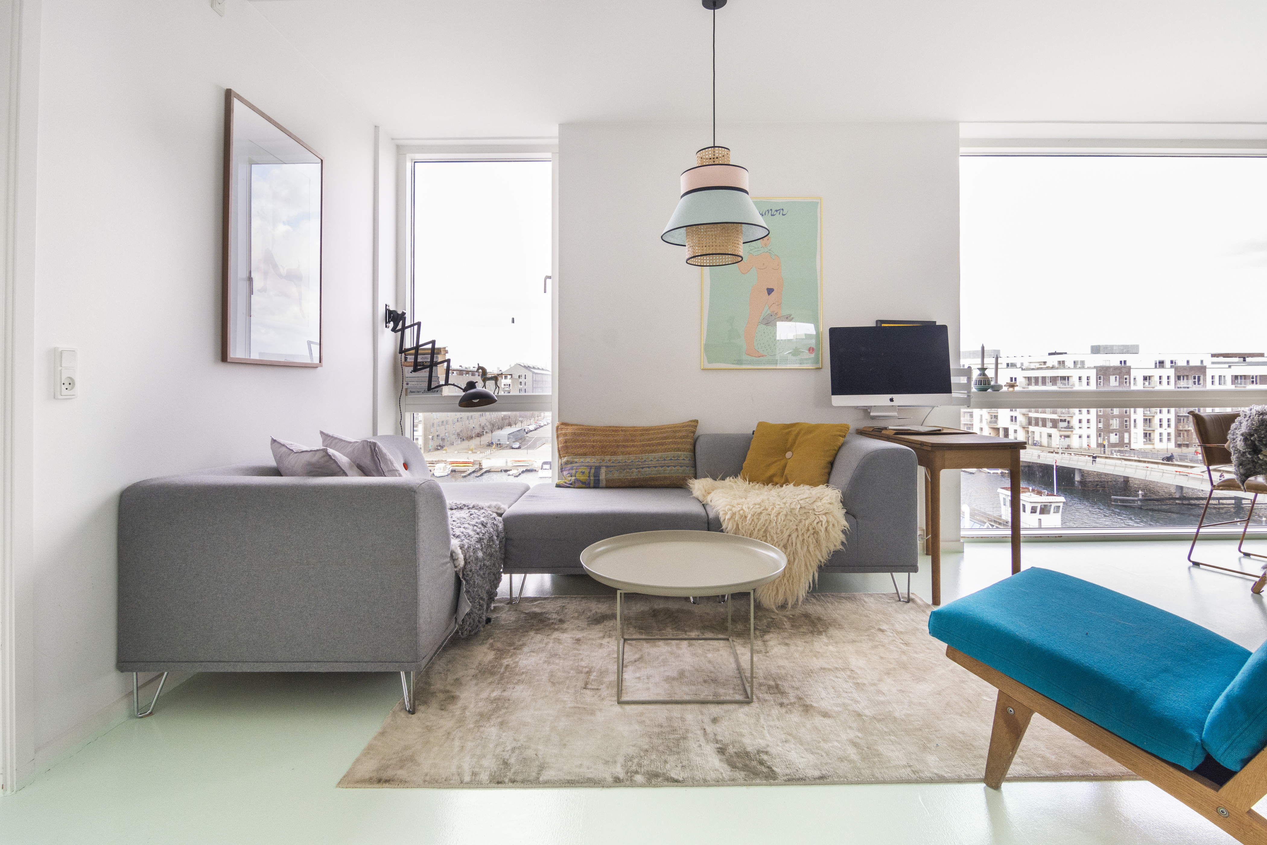Water-front apartment + balcony in Vesterbro-Kongens Enghave, Copenhagen