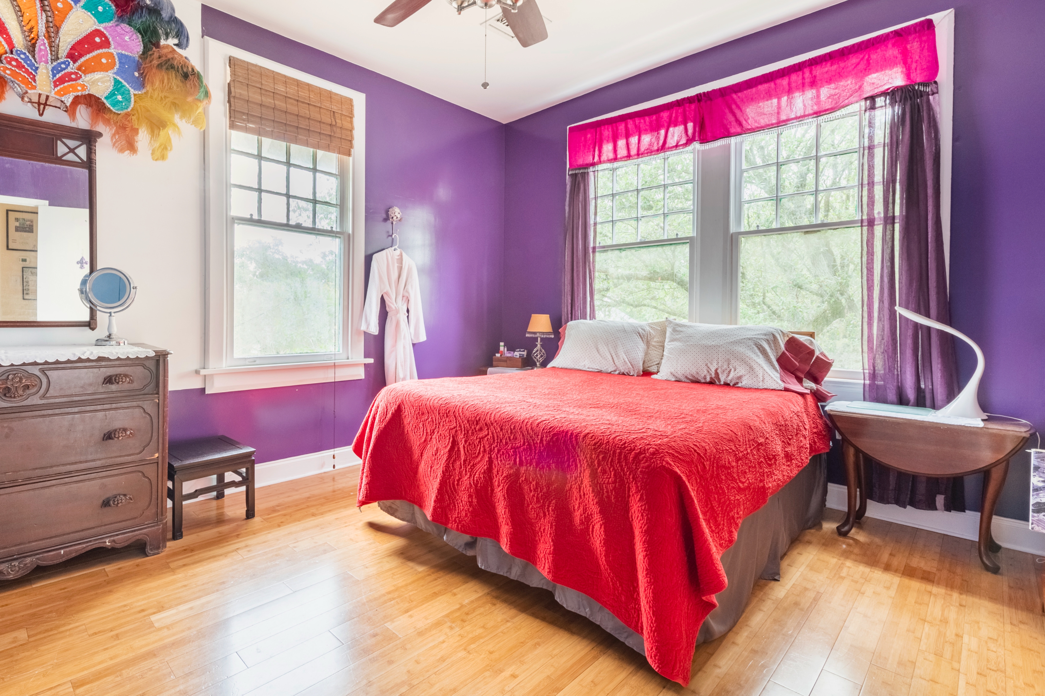Walk to Tulane, The Purple Room of the Treehouse in Audubon, New Orleans