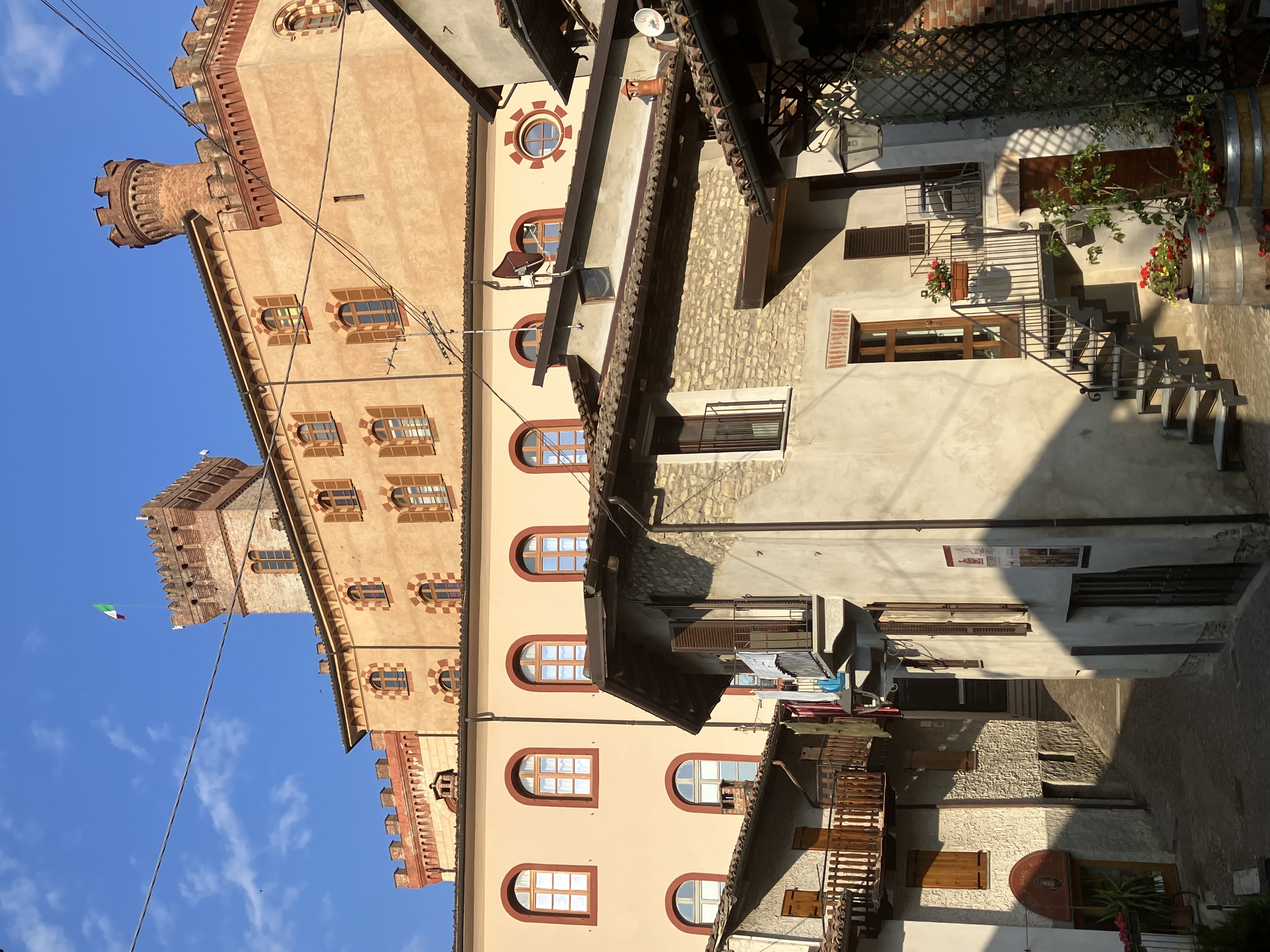 A step from the castle