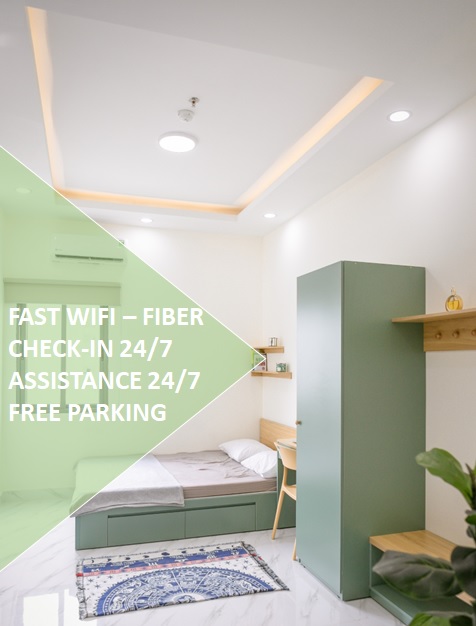 Btw airport & D1 center, fast wifi & check-in 24/7