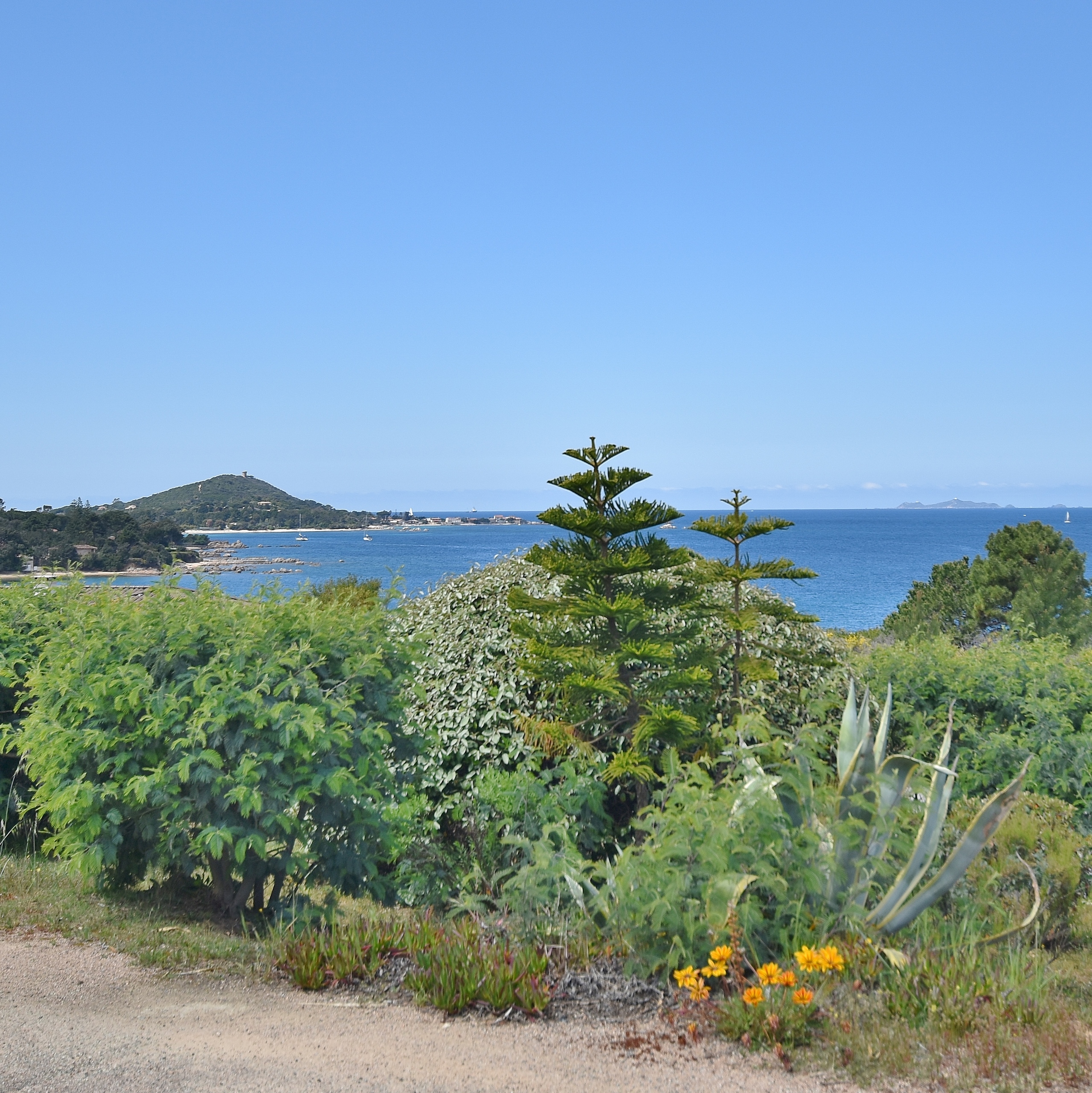3 rooms with sea view and beach on foot