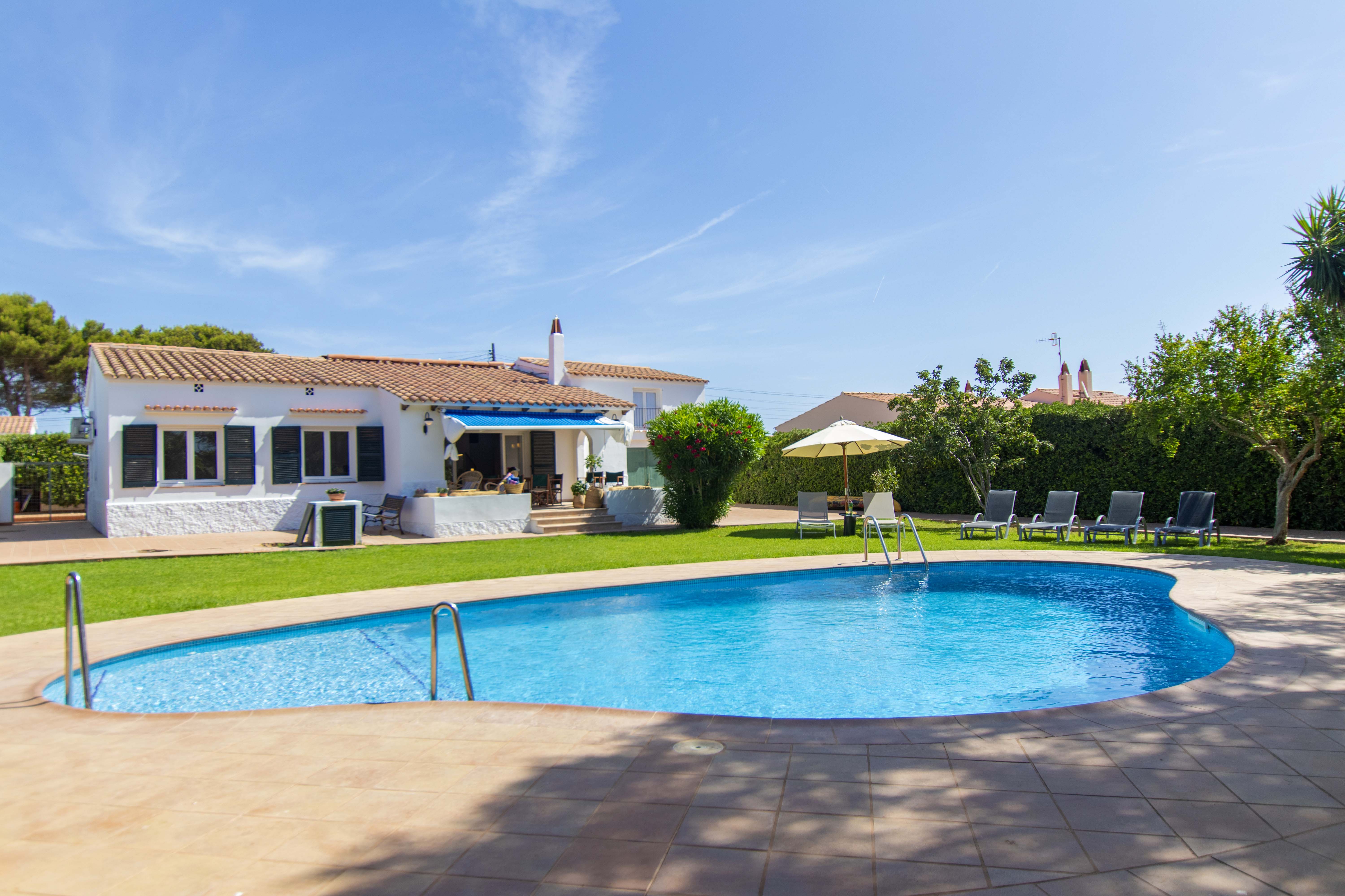 Spacious home in Sant Lluis with pool & barbecue