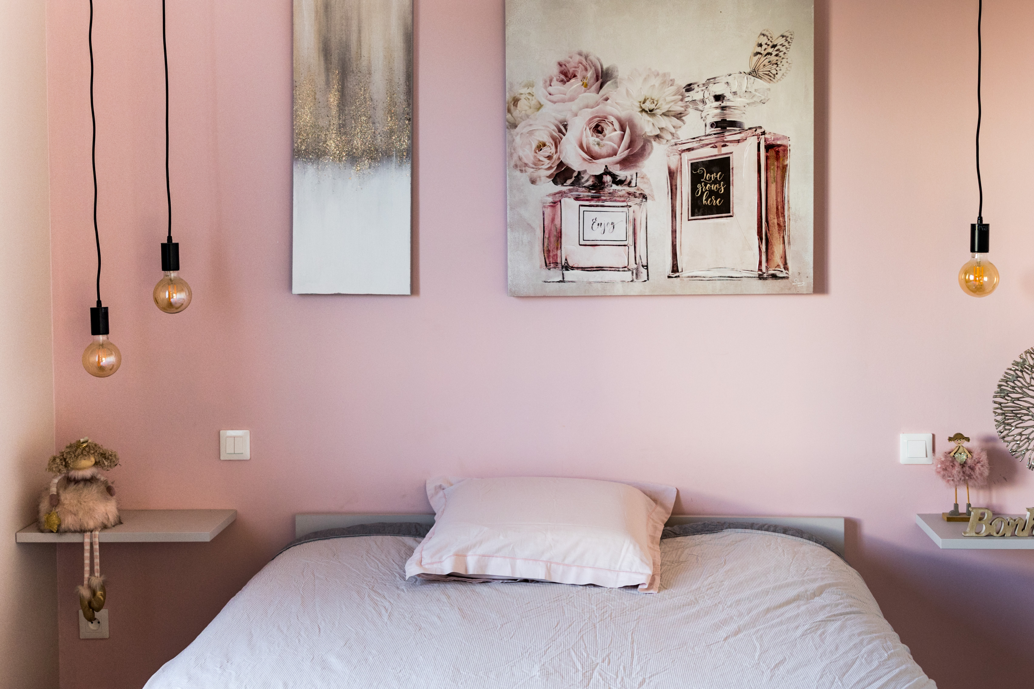 Private bedroom with shared living space