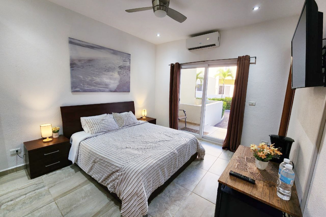 Resort pool side private bedroom