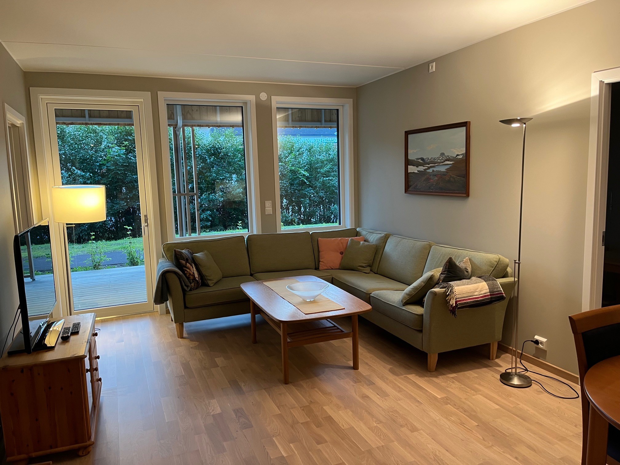 New wooden room with parking in hot garage. Central
