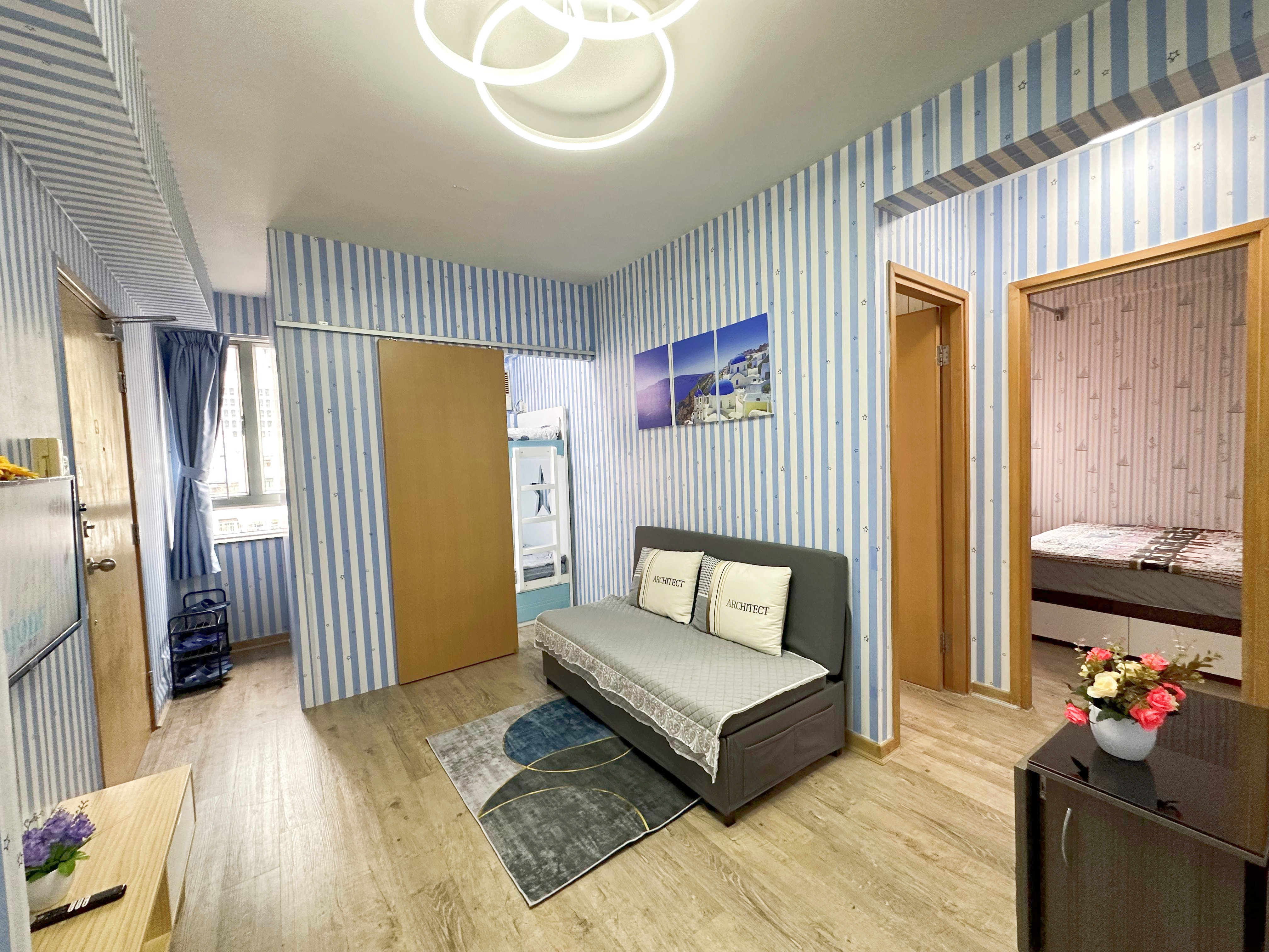 Eco-friendly 3 Rm apt Mong Kok mtr, romantic 8ppls