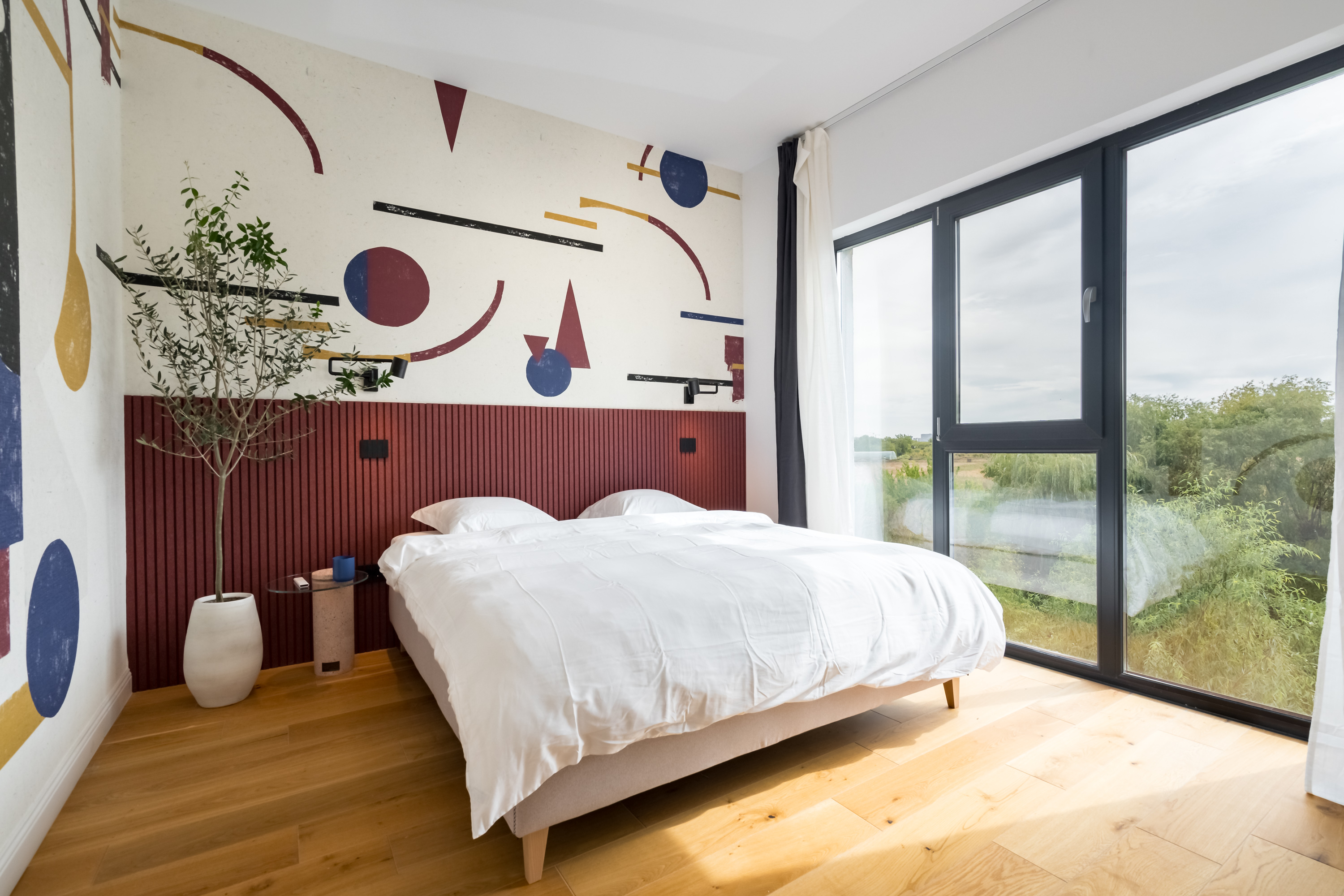 Brand new modern design apartment by the lake