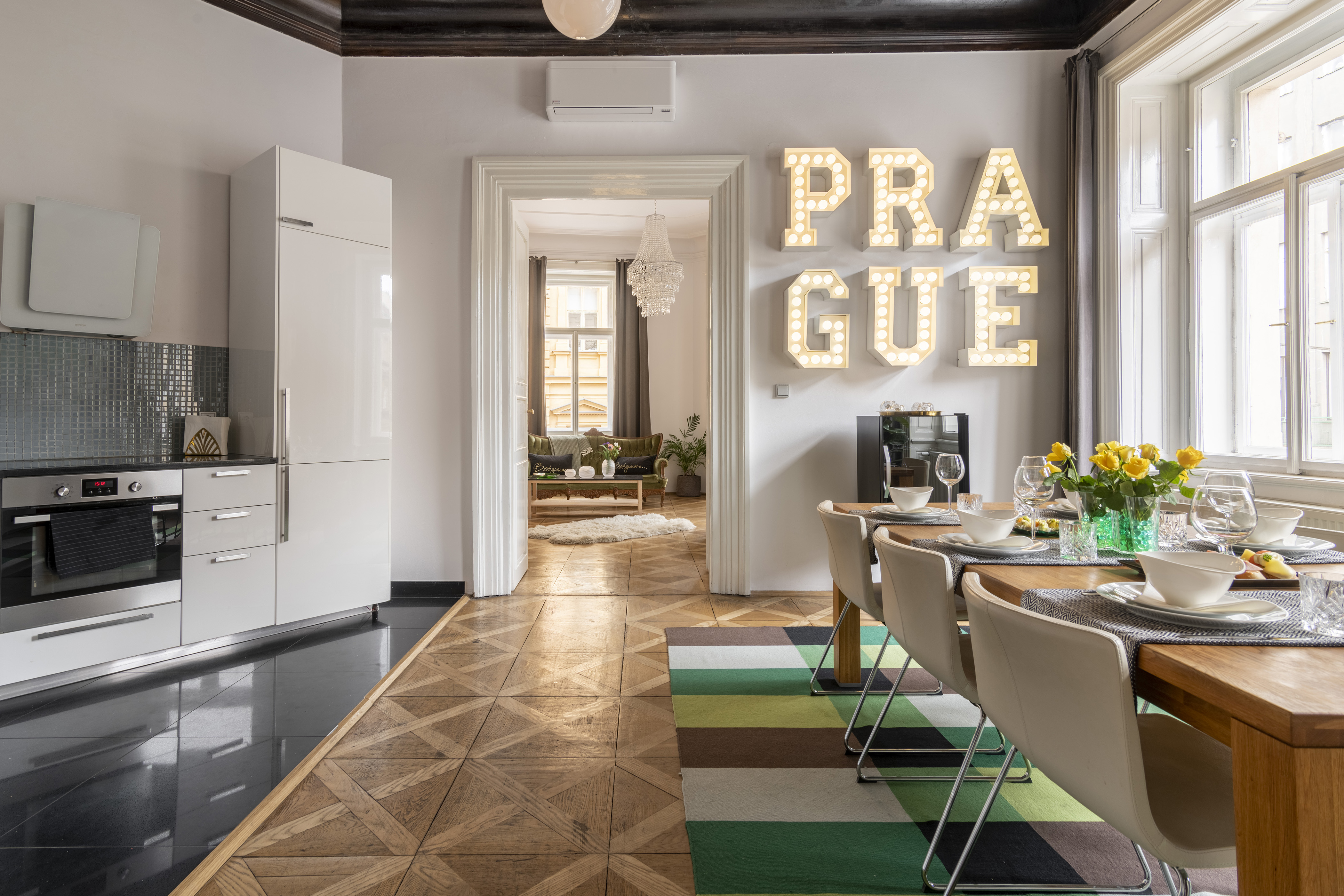 AC & Parking • 120m² Historic Residence • Prague