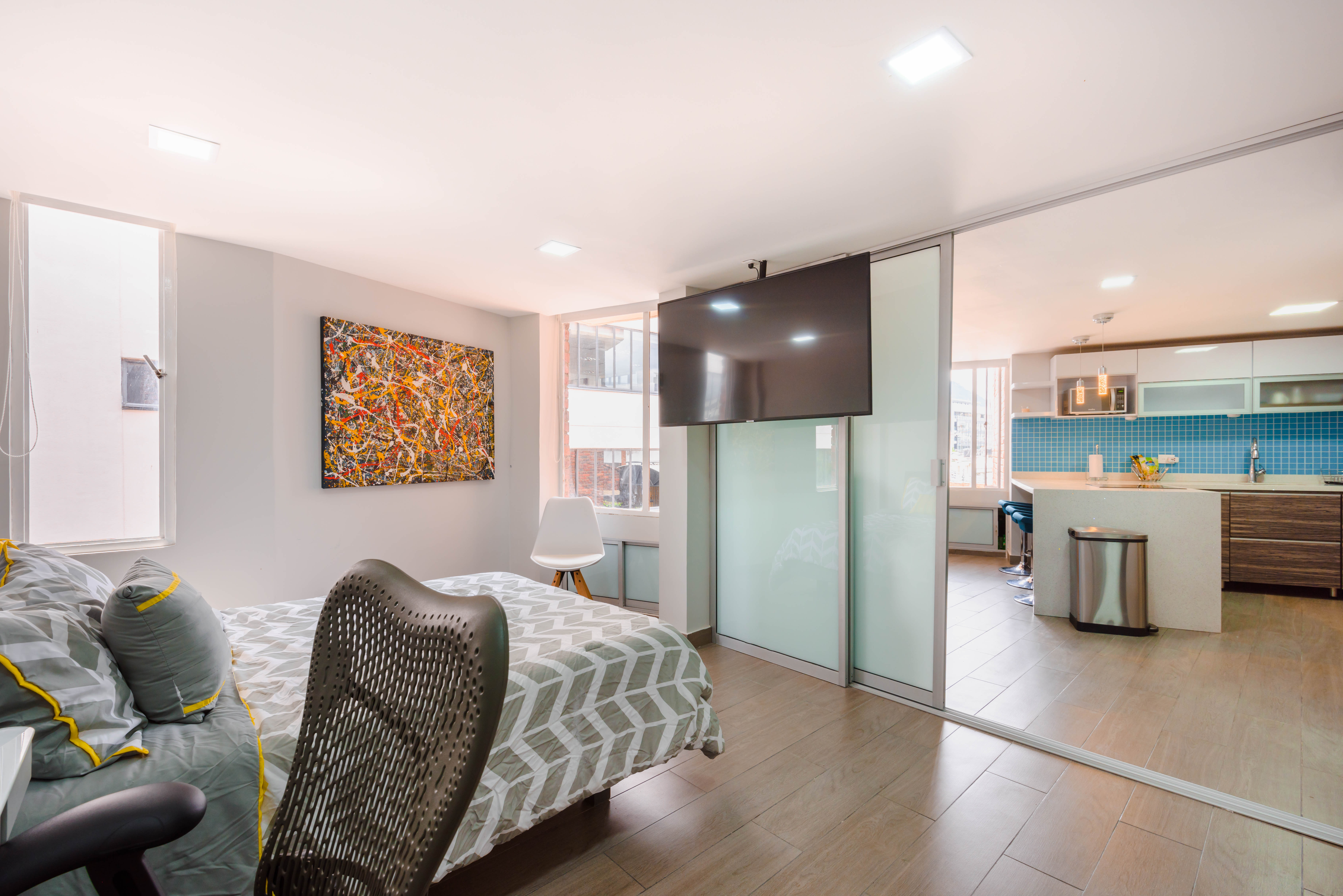 Modern Design Apartment ⭐ Parque 93⚡100mbps WiFi ✅