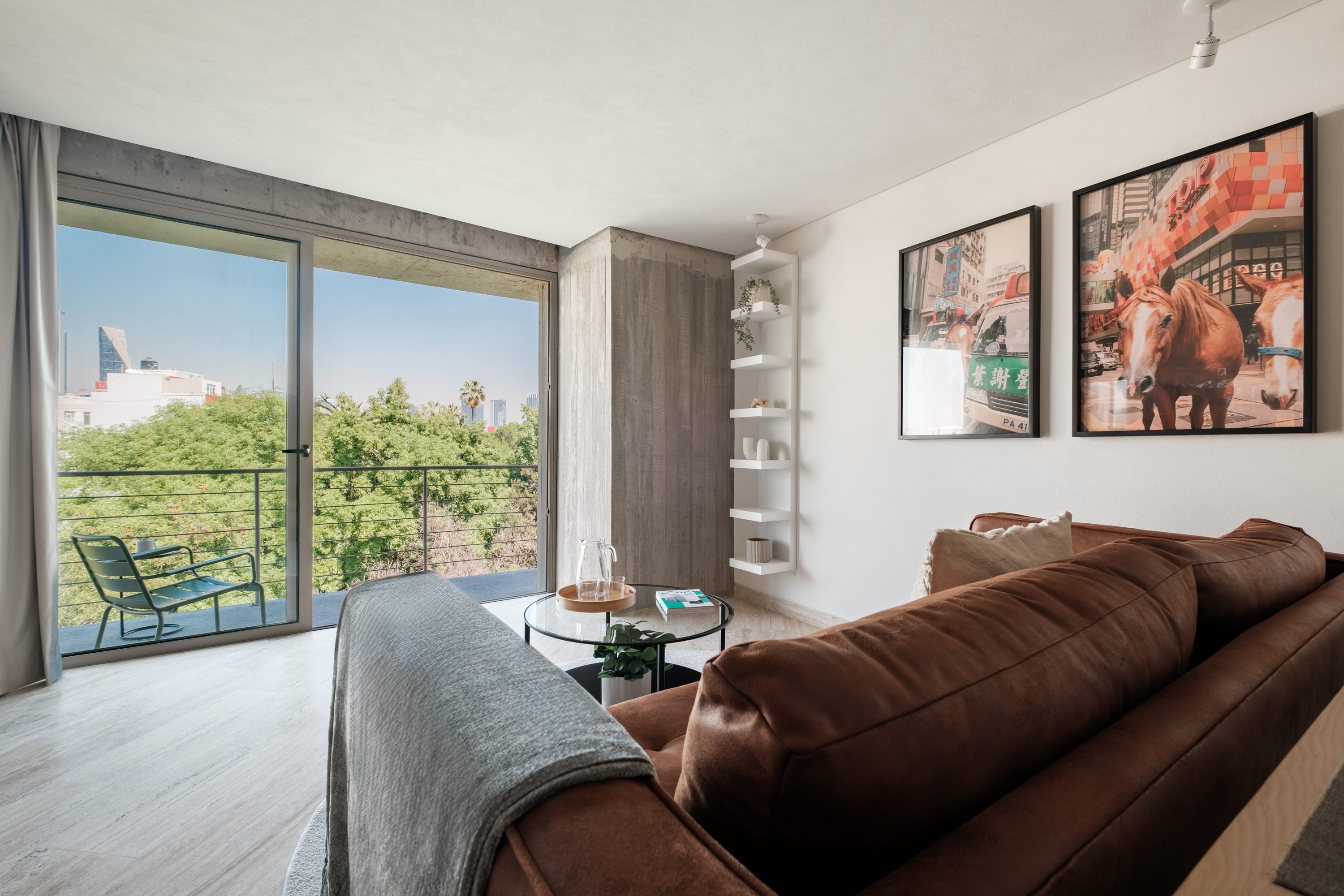 King Loft with Balcony & Parque Mexico Views