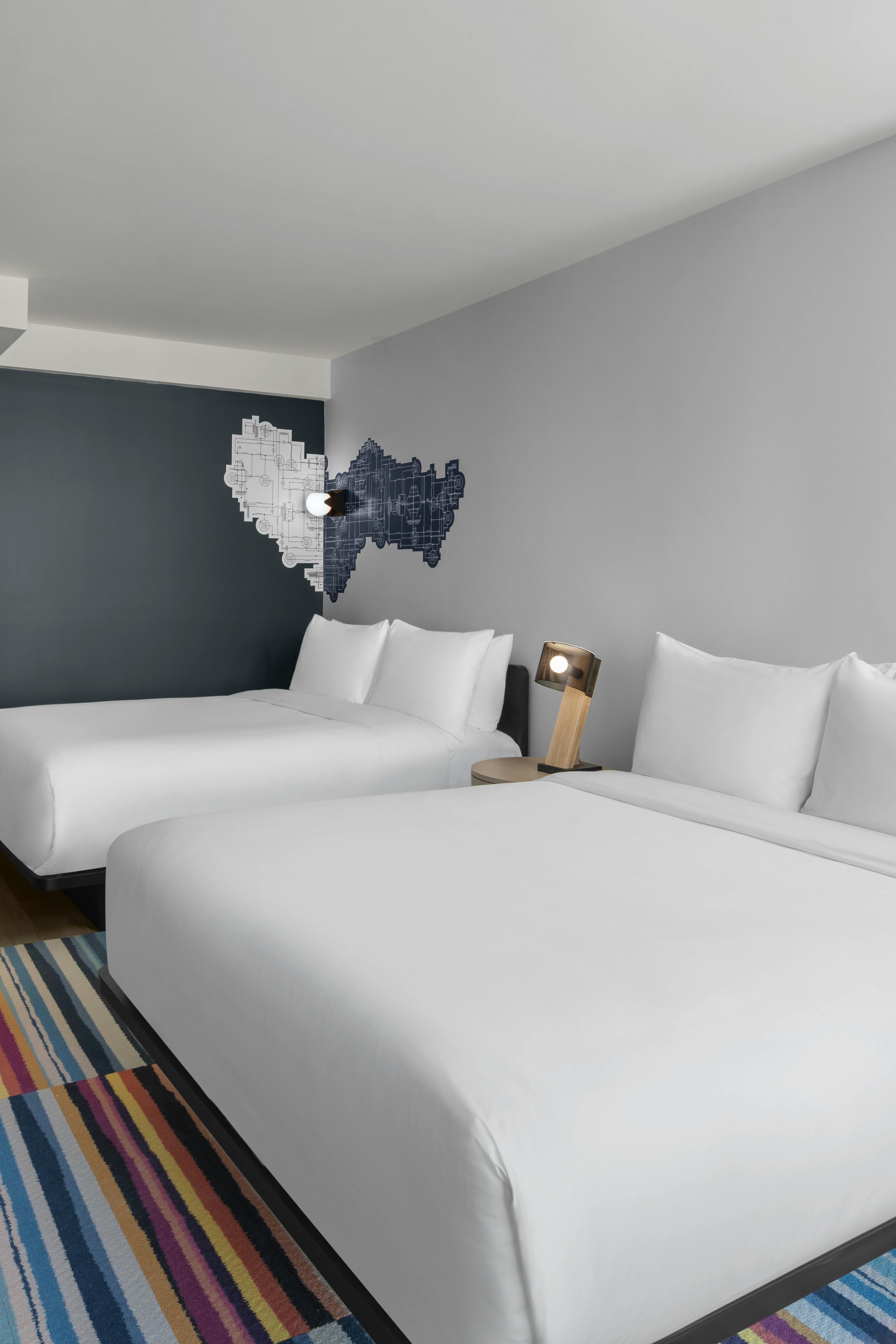 Ultra-comfy signature bed & amenities by Drybar