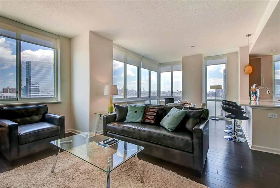 Furnished One Bedroom Apartment JC Newport in Ward E (councilmember James Solomon), Jersey City