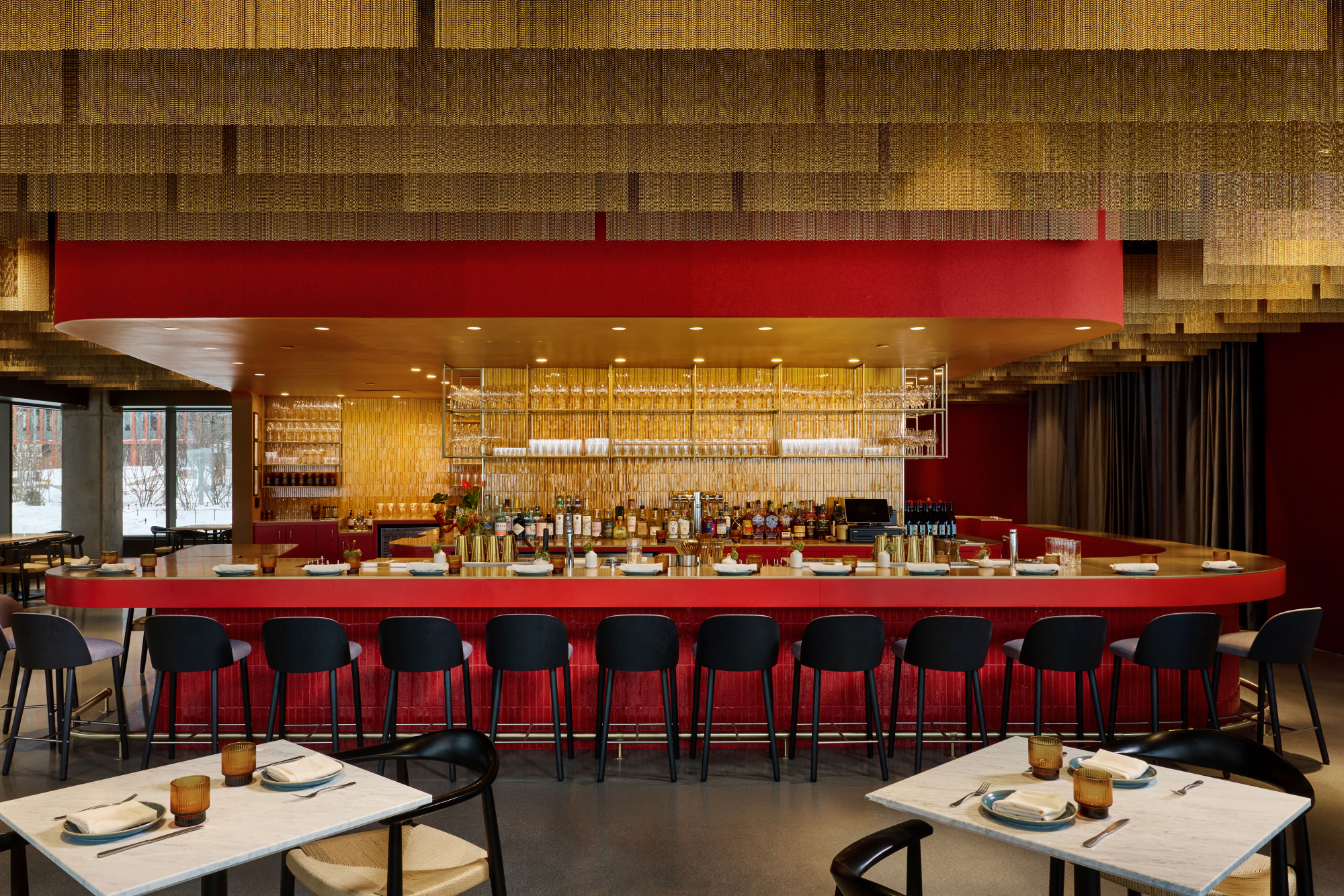 Near Cambridge | Restaurant. Gym + On-Site Bar in Allston, Boston