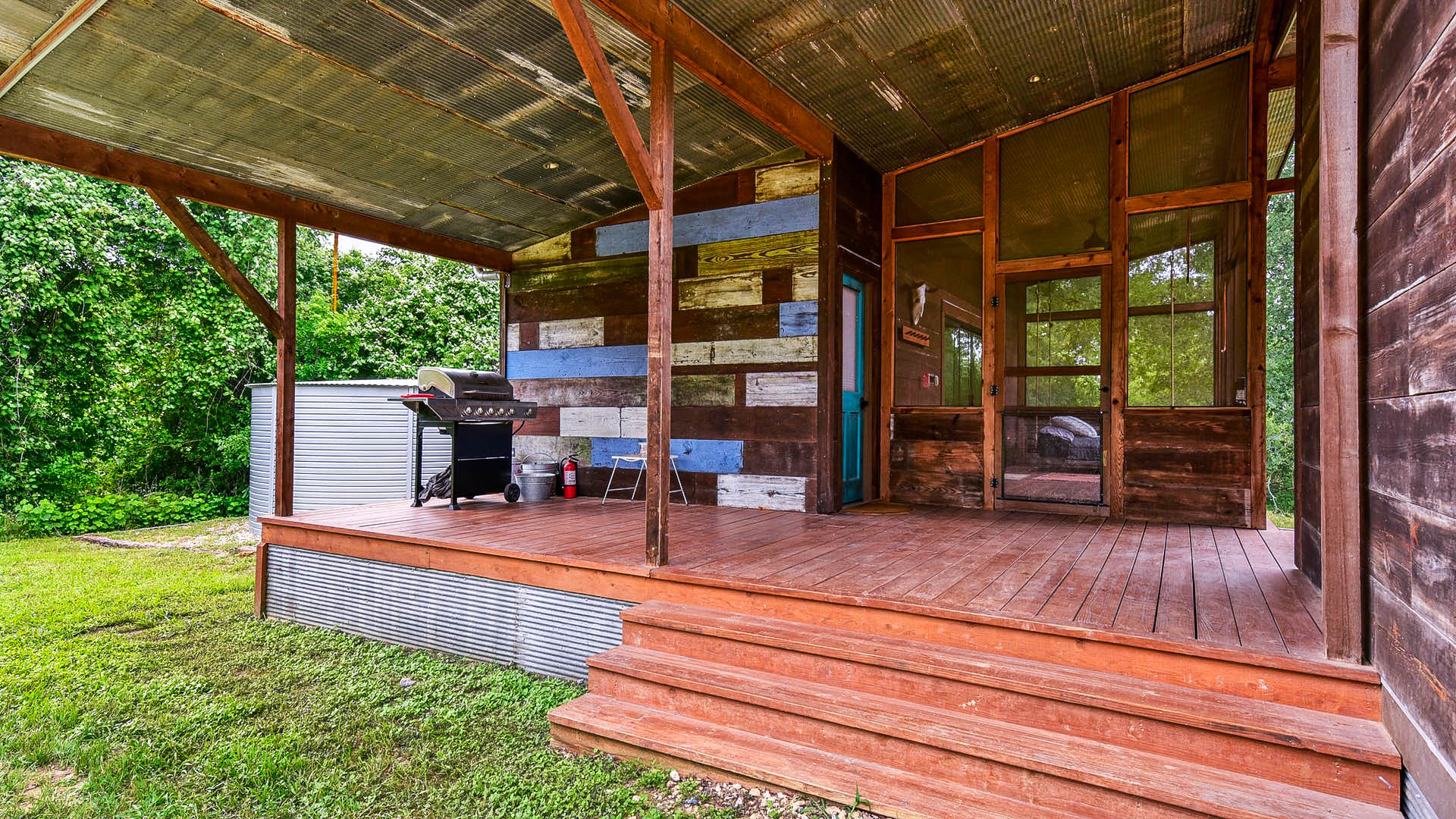 The Lodge EcoCabin with A/C at Green Acres Glamping in Austin