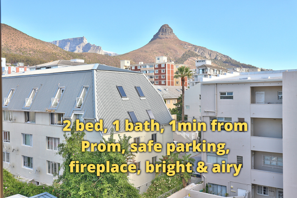 🌊 Sunny Apartment in SEA POINT right by PROMENADE.