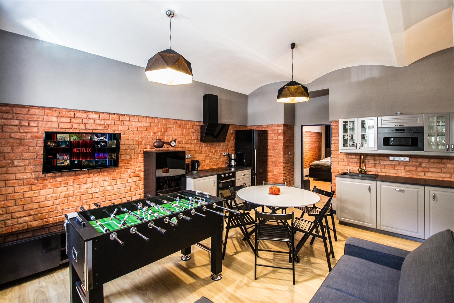 Brick&Wood 3BDR Ruterra Sauna Loft+Table Football