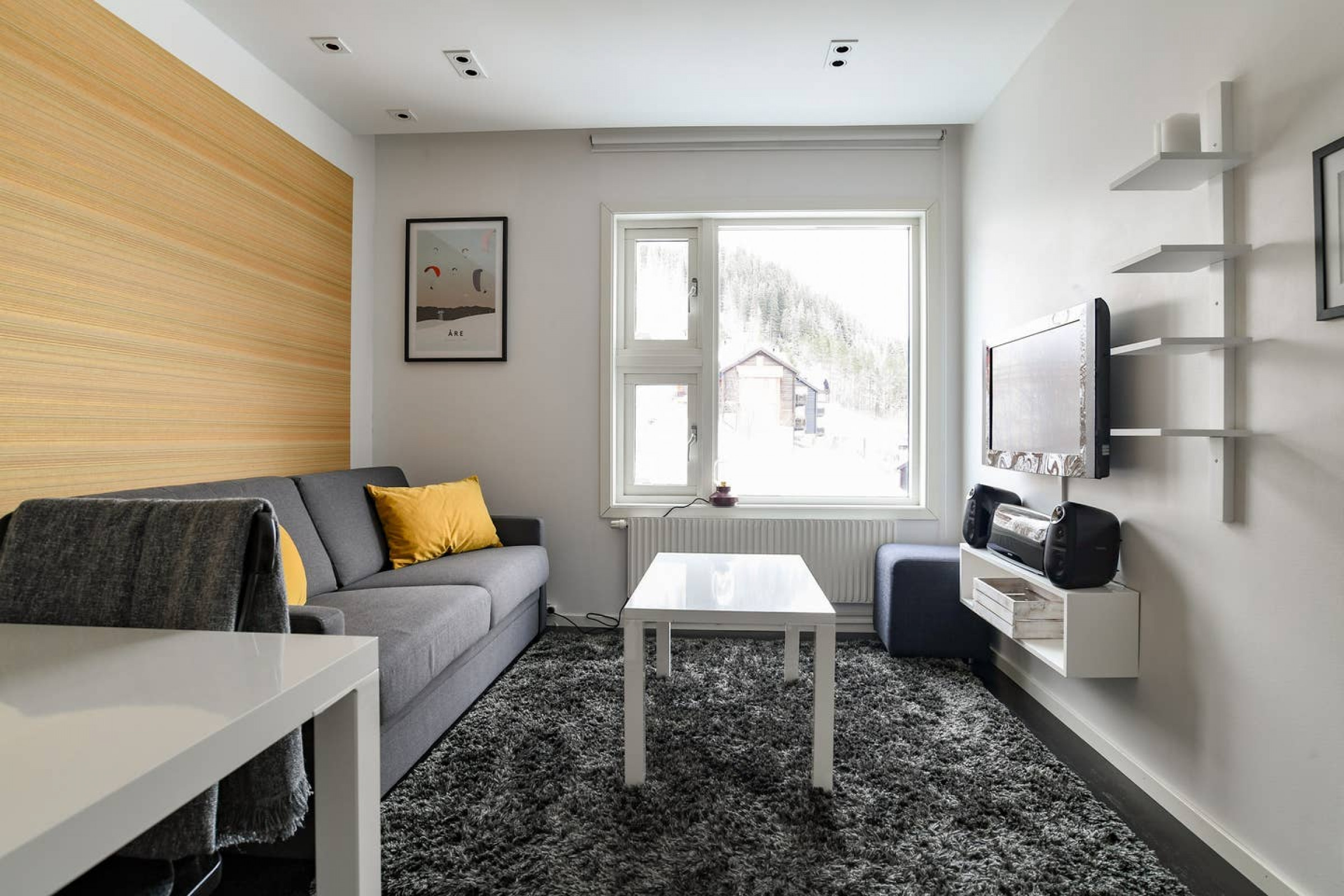 Bright and comfortable flat w. Ski-in ski-out!