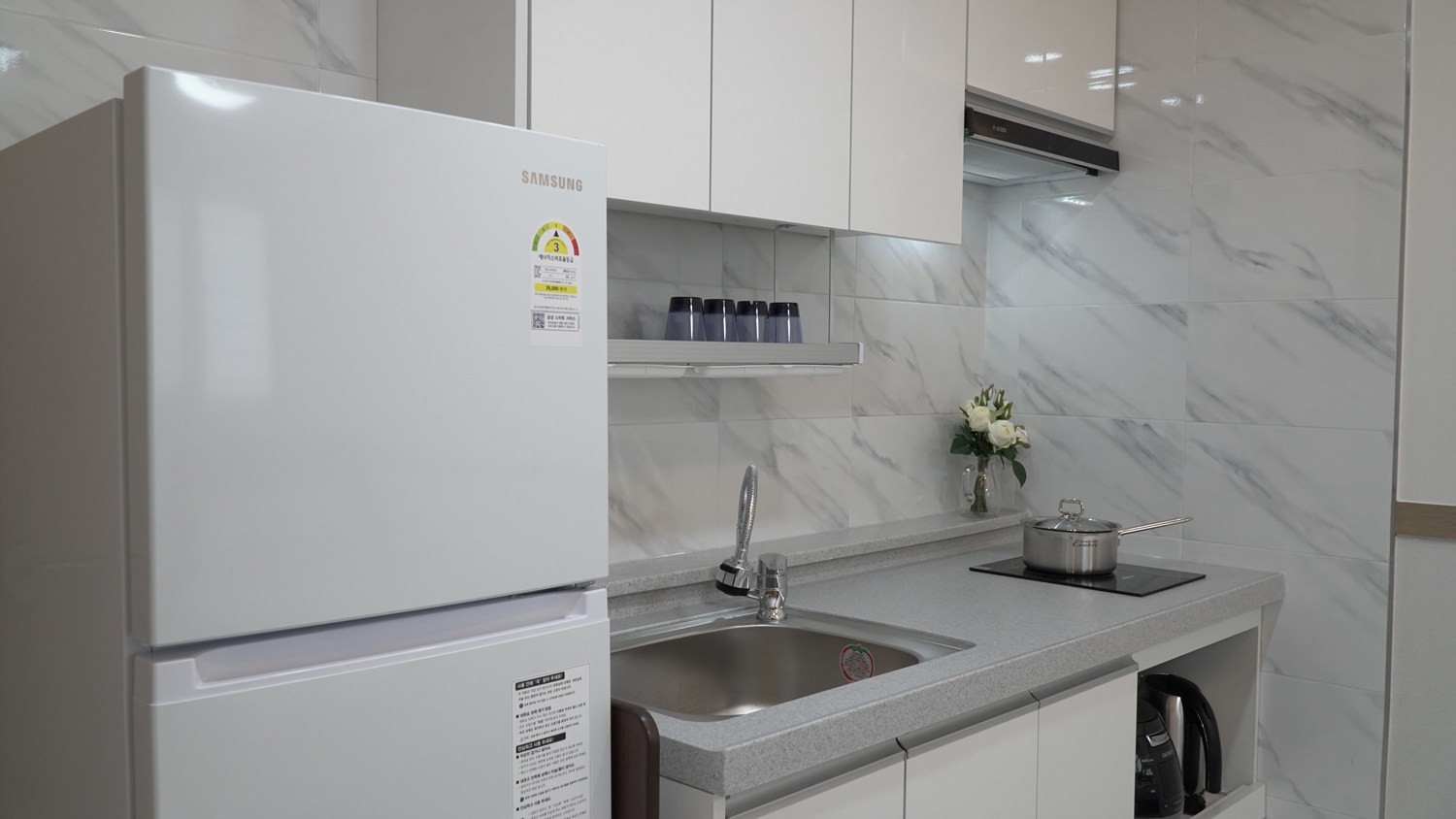 Stylish Room 201 with a clean white-tone interior