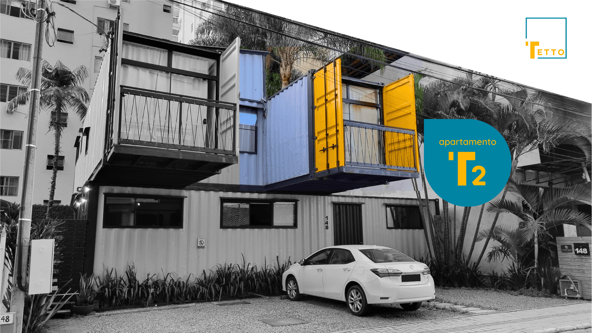 Shipping container tiny apartment - T2