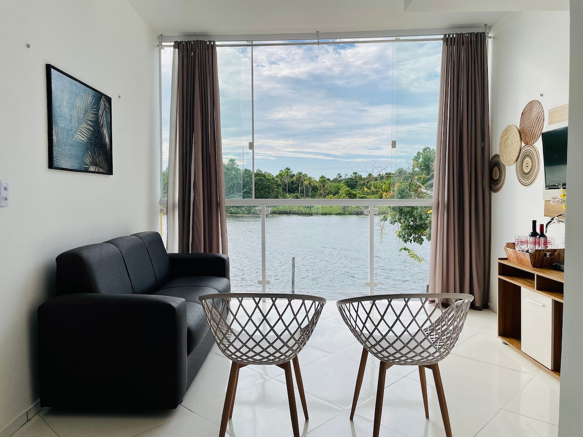 beautiful triplex for 8 people, with panoramic view