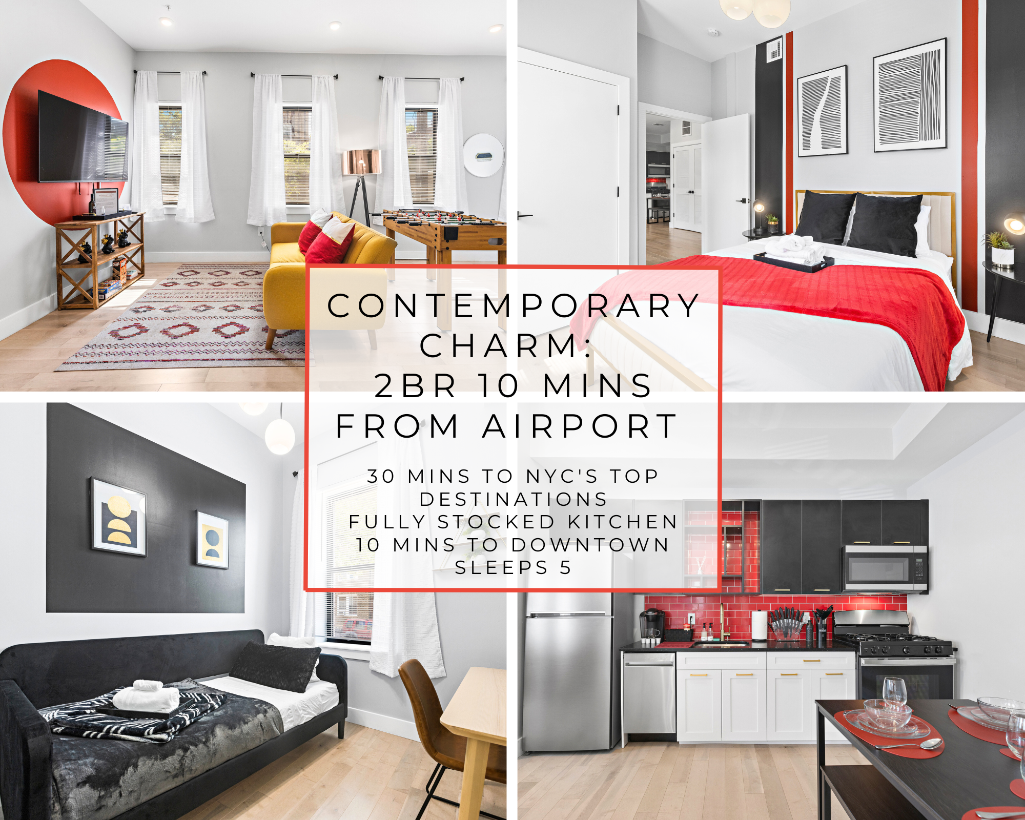 FIFA 19min-Ask About 20%Off~Sleeps 5~Airport 8min in East, Newark