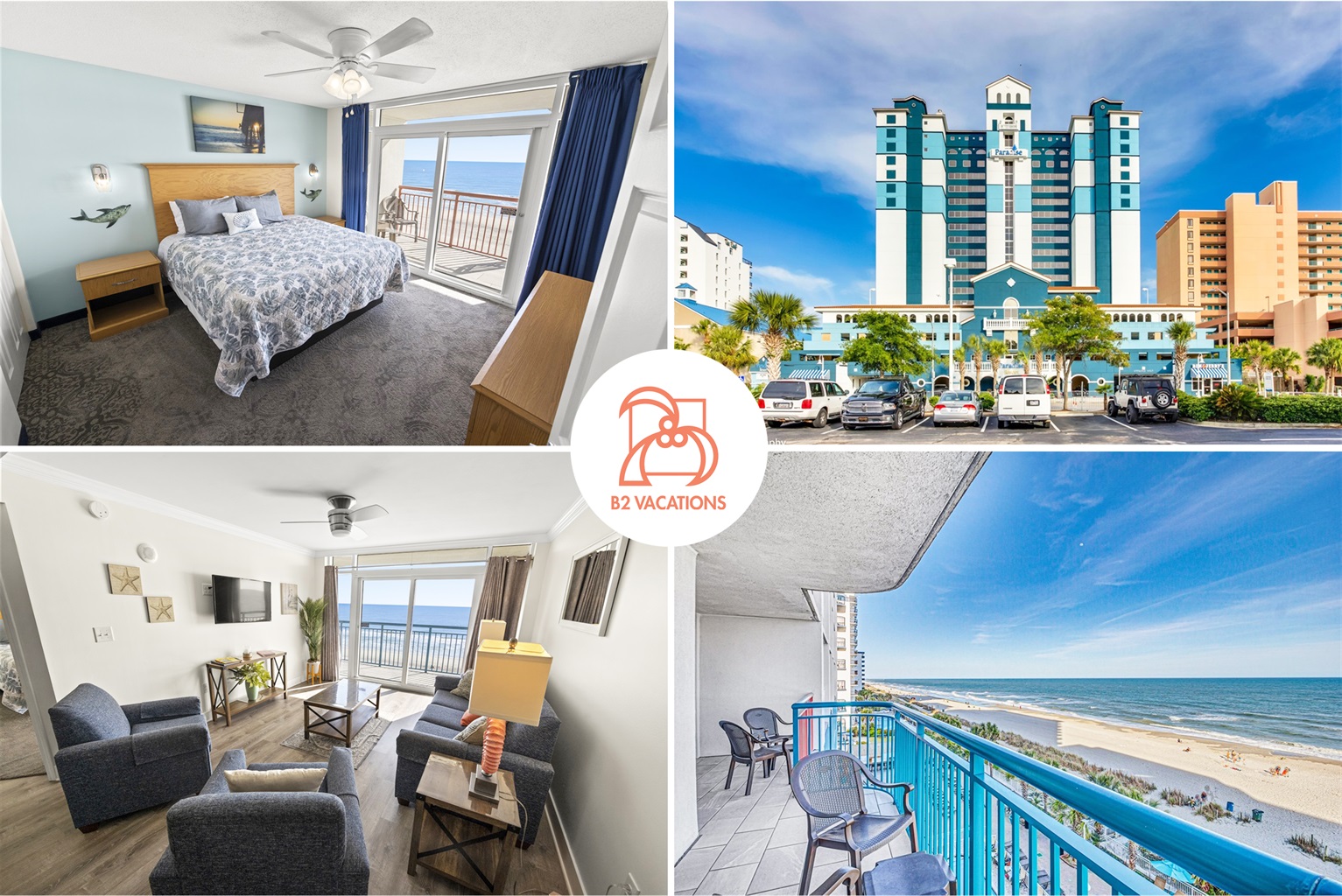 Paradise 410 Oceanfront indoor/outdoor pool/Beach - Condominiums