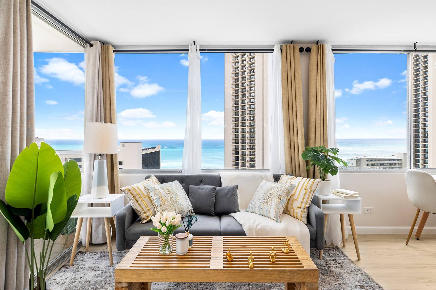 shinshin room❤️　0118 Stylish 1-BR Condo with Breathtaking Ocean Views